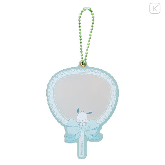 Japan Sanrio Acrylic Keychain - Pochacco / Idol Clear Fan - 1