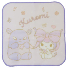 Japan Sanrio Mini Towel - Kuromi / Baku Big Ribbon