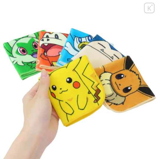 Japan Pokemon Mini Towel Handkerchief - Pikachu - 3