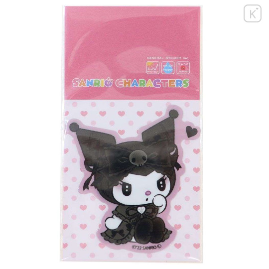 Japan Sanrio Vinyl Sticker - Kuromi / Midnight Melokuro - 1