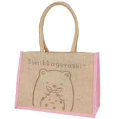 Japan San-X Jute Tote Bag - Sumikko Gurashi / Shirokuma & Furoshiki