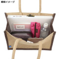 Japan San-X Jute Tote Bag - Sumikko Gurashi / Shirokuma & Furoshiki - 3