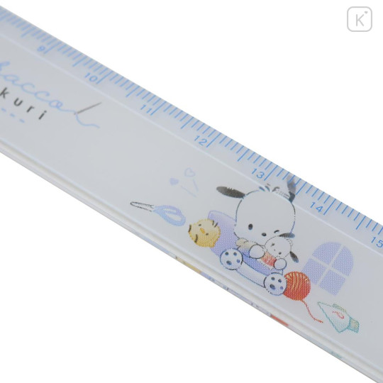 Japan Sanrio 17cm Ruler - Pochacco / Playing Doll - 2