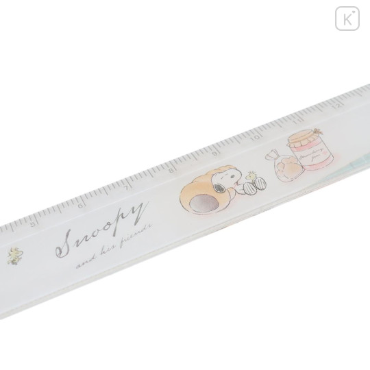 Japan Peanuts 17cm Ruler - Snoopy / Delicious Bread - 2