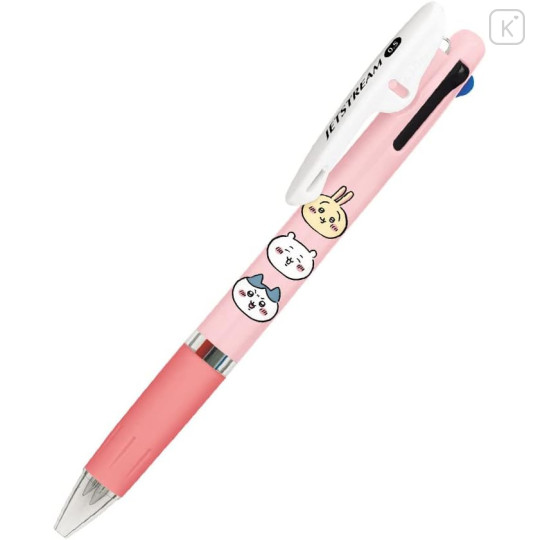 Japan Chiikawa Jetstream 3 Color Multi Ballpoint Pen - Chiikawa & Hachiware & Usagi : Face - 1