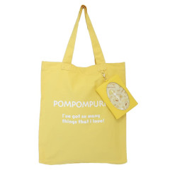 Japan Sanrio Tote Bag & Multi Case - Pompompurin / Yellow