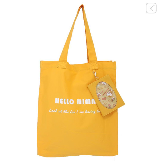 Japan Sanrio Tote Bag & Multi Case - Hello Mimi - 1