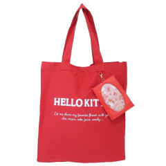 Japan Sanrio Tote Bag & Multi Case - Hello Kitty