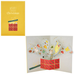 Japan Sanrio 3D Greeting Card - Pompompurin / Christmas