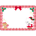 Japan Sanrio 3D Greeting Card - Hello Kitty / Christmas Wreath & Lights - 3