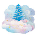 Japan 3D Greeting Card - Christmas Tree Blue In The Sky - 1