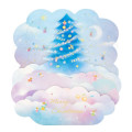 Japan 3D Greeting Card - Christmas Tree Blue In The Sky - 2