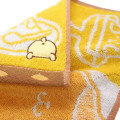 Japan Sanrio Mini Towel Jacquard Handkerchief - Pompompurin / Pudding Dessert - 2