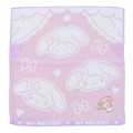 Japan Sanrio Mini Towel Jacquard Handkerchief - My Melody / Heart Light Pink - 1