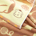 Japan Sanrio Jacquard Embroidered Long Towel - Pompompurin / Relax - 2