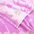 Japan Sanrio Jacquard Embroidered Face Towel - Kuromi & My Melody : Girl Night - 2