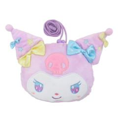 Japan Sanrio Mascot Neck Pouch - Kuromi / Dreamy Yumefuwa