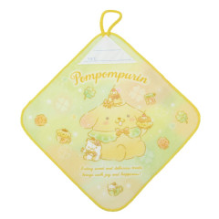 Japan Sanrio Hand Towel with Loop - Pompompurin / Dessert Party