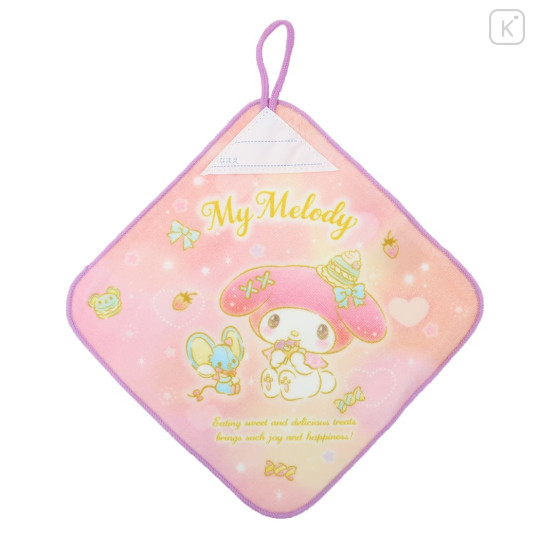 Japan Sanrio Hand Towel with Loop - My Melody / Desset Party - 1