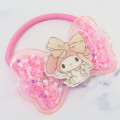 Japan Sanrio Mascot Hair Tie Set - My Melody / Ribbon Glitter Stars - 3