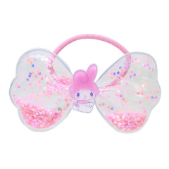 Japan Sanrio Mascot Hair Tie - My Melody / Ribbon Glitter Stars