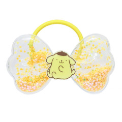 Japan Sanrio Mascot Hair Tie - Pompompurin / Ribbon Glitter Stars