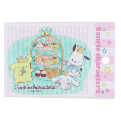 Japan Sanrio Vinyl Sticker - Cinnamoroll & Pochacco & Pompompurin / Prince Afternooon Tea