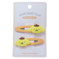 Japan Sanrio Face-shaped Hair Clip Set - Pompompurin - 1