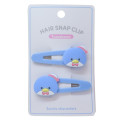 Japan Sanrio Face-shaped Hair Clip Set - Tuxedo Sam - 1