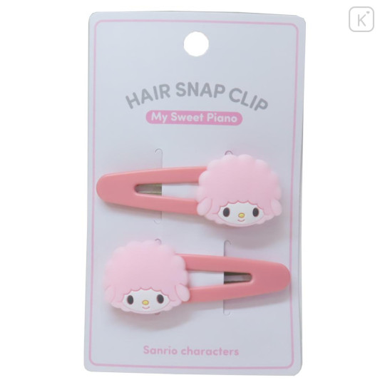 Japan Sanrio Face-shaped Hair Clip Set - My Sweet Piano - 1