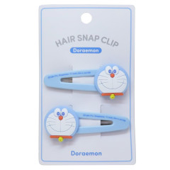 Japan Doraemon Face-shaped Hair Clip Set - Doraemon