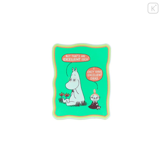 Japan Moomin Acrylic Clip - Little My & Moomintroll / Excellent Idea - 2