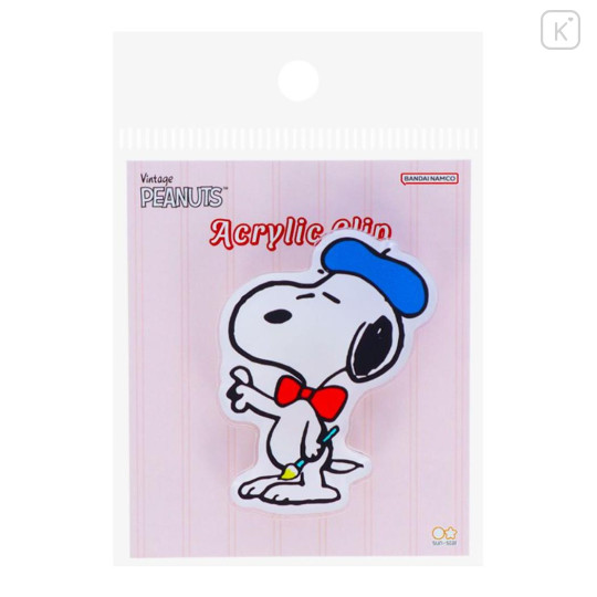 Japan Peanuts Acrylic Clip - Snoopy / Bon Voyage Artist - 1