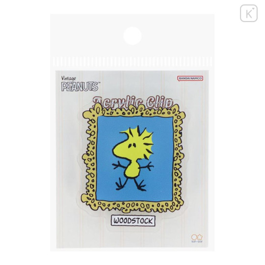 Japan Peanuts Acrylic Clip - Woodstock / Bon Voyage Masterpiece - 1