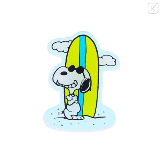 Japan Peanuts Acrylic Clip - Snoopy / Bon Voyage Joe Cool Surf - 2