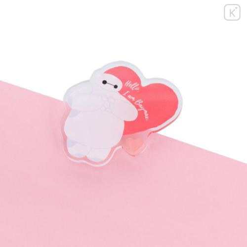 Japan Disney Acrylic Clip - Baymax / Hello Heart - 4