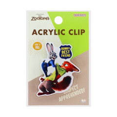 Japan Disney Acrylic Clip - Zootopia / Bunny Best Friend