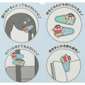 Japan Crayon Shin-chan Hair Clip Set - Shinnosuke Nohara : Glitter Stars - 3