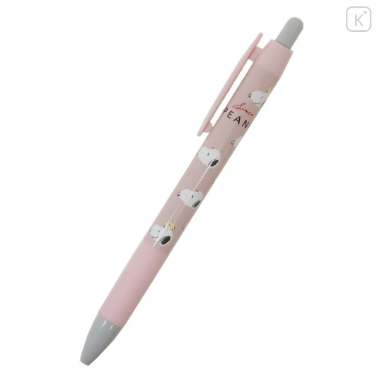 Japan Peanuts Ballpoint Pen - Snoopy / Pink & Grey - 1