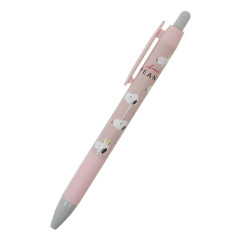 Japan Peanuts Ballpoint Pen - Snoopy / Pink & Grey