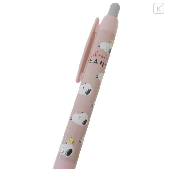 Japan Peanuts Ballpoint Pen - Snoopy / Pink & Grey - 2