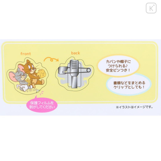 Japan Tom and Jerry Acrylic Badge & Clip Set - Gotcha - 3