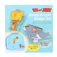 Japan Tom and Jerry Acrylic Badge & Clip Set - Chase