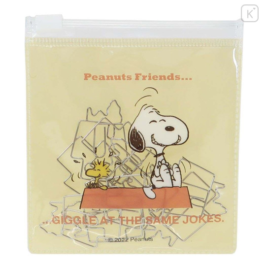 Japan Peanuts Paper Clip & Case - Snoopy & Woodstock / Home - 1