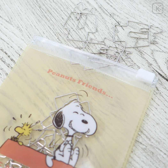 Japan Peanuts Paper Clip & Case - Snoopy & Woodstock / Home - 2