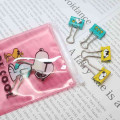 Japan Peanuts Binder Clip 6pcs Set - Snoopy & Woodstock / Joe Cool - 2