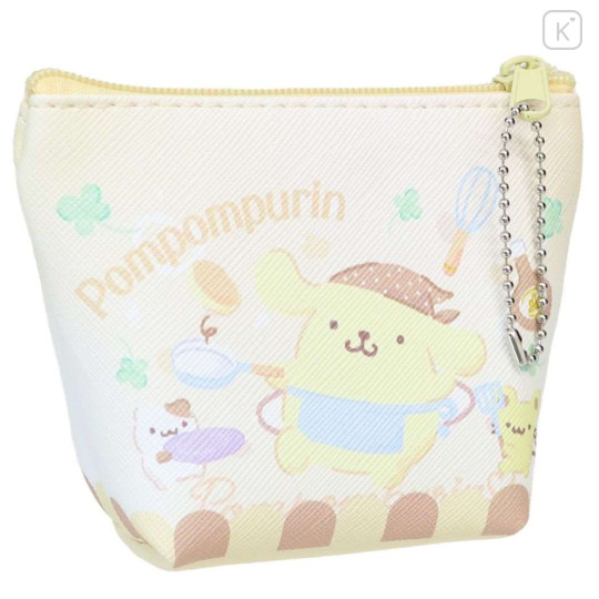 Japan Sanrio Triangular Mini Pouch - Pompompurin / Cooking - 2