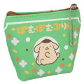 Japan Sanrio Triangular Mini Pouch - Pompompurin / Retro Party - 2