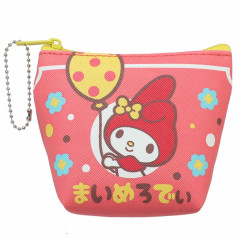 Japan Sanrio Triangular Mini Pouch - My Melody / Retro Party