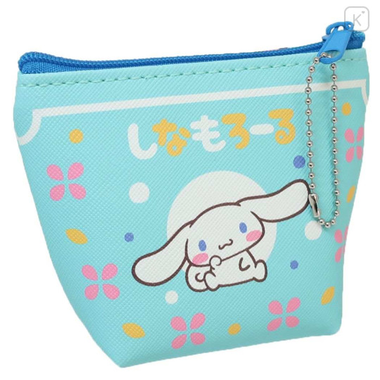 Japan Sanrio Triangular Mini Pouch - Cinnamoroll / Retro Party - 2